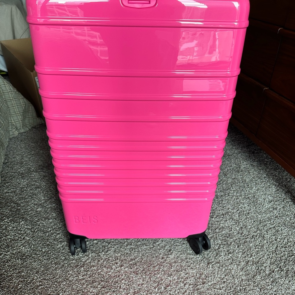 The 29” Large Check-In Roller Suitcase Barbie Edition